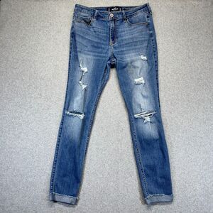 Hollister Super Skinny Jeans Women’s 30x30 / 11R Blue Medium Wash High Rise